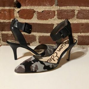 Sam Edelman Okala Grey Camo heels